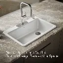 Kohler 5871-4A2-0 Riverby Sink, Single, Sr, 4-Hole