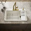 Kohler 5871-4A2-96 Riverby Sink, Single, Sr, 4-Hole