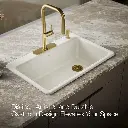 Kohler 5871-4A2-96 Riverby Sink, Single, Sr, 4-Hole