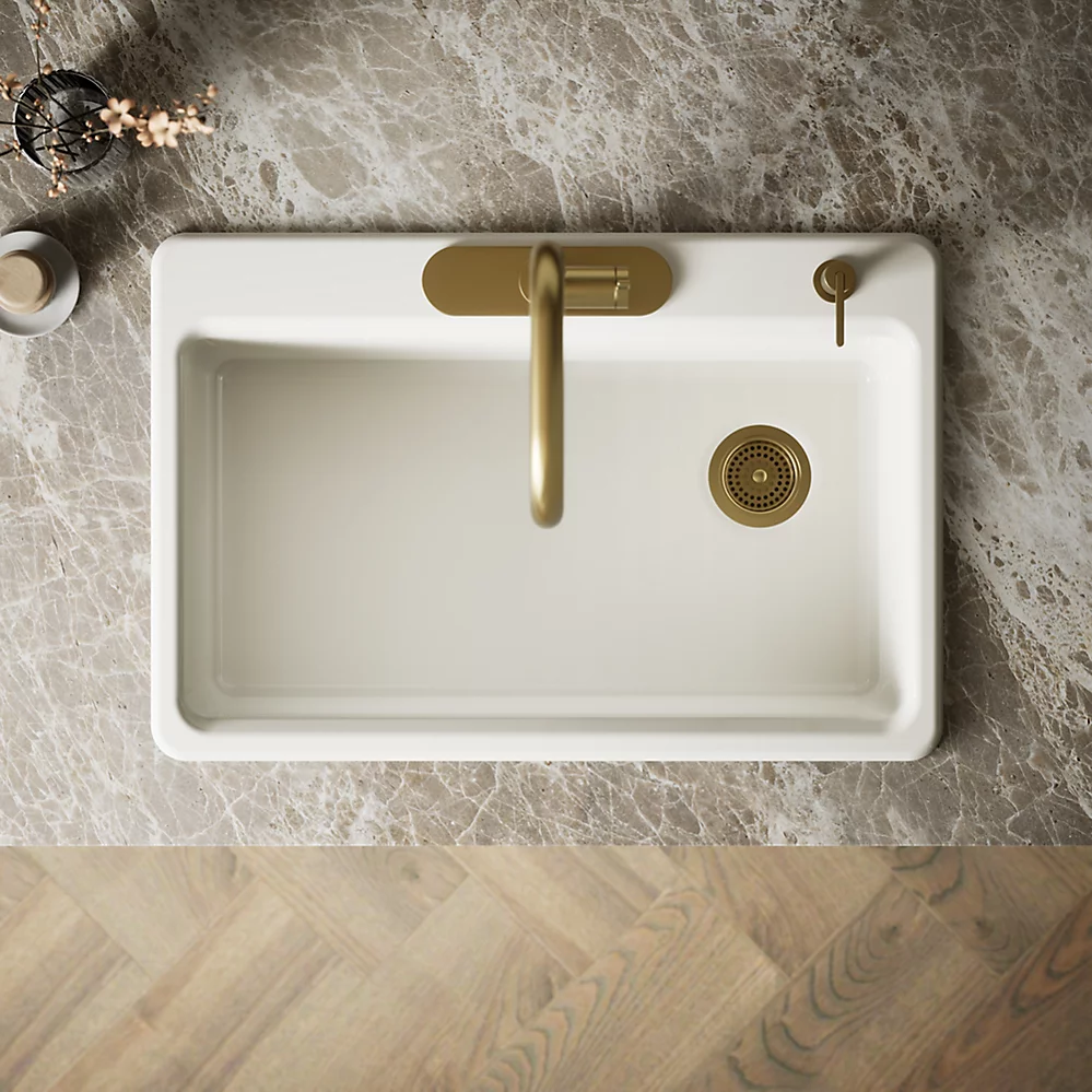 Kohler 5871-4A2-96 Riverby Sink, Single, Sr, 4-Hole