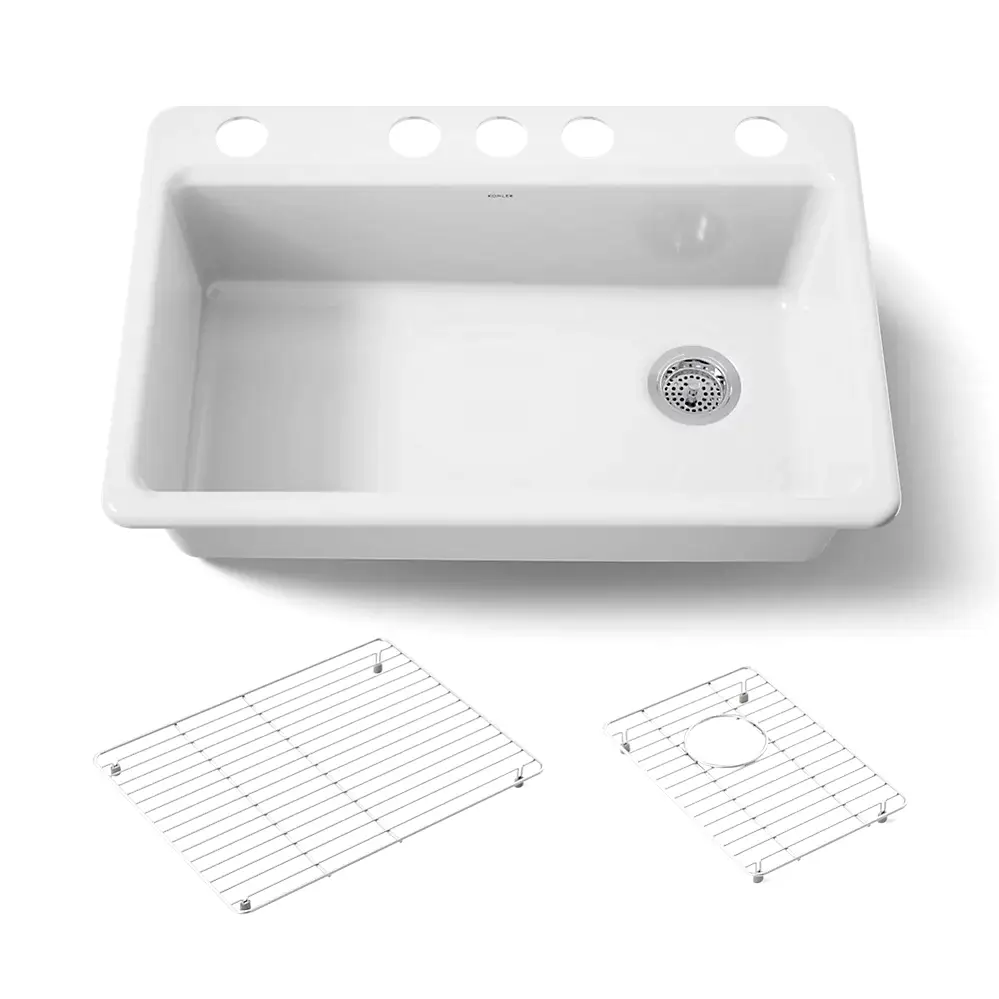 Kohler 5871-5UA1-0 Riverby Sink Single Uc 5U-Hole