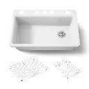 Kohler 5871-5UA1-0 Riverby Sink Single Uc 5U-Hole