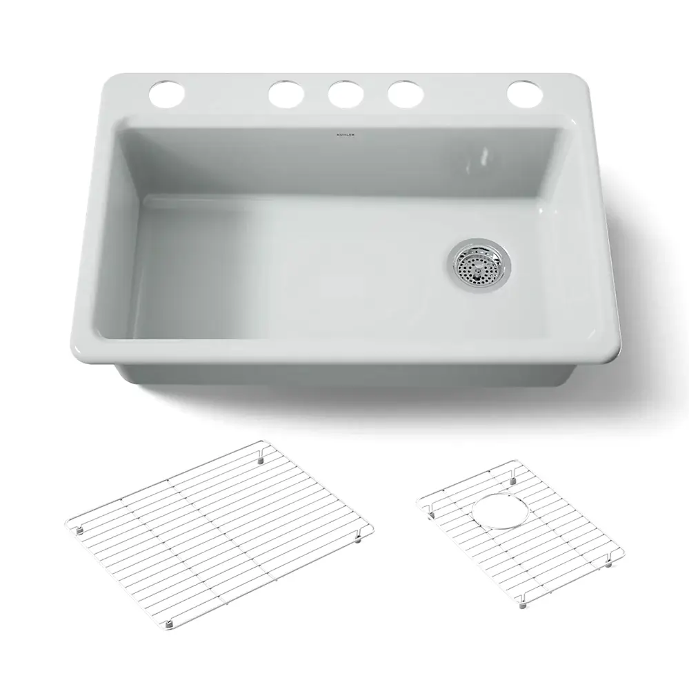 Kohler 5871-5UA1-95 Riverby Sink Single Uc 5U-Hole