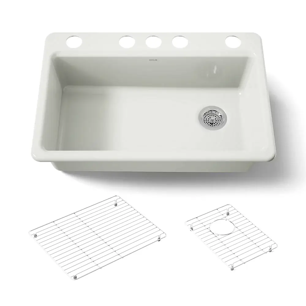 Kohler 5871-5UA1-NY Riverby Sink Single Uc 5U-Hole