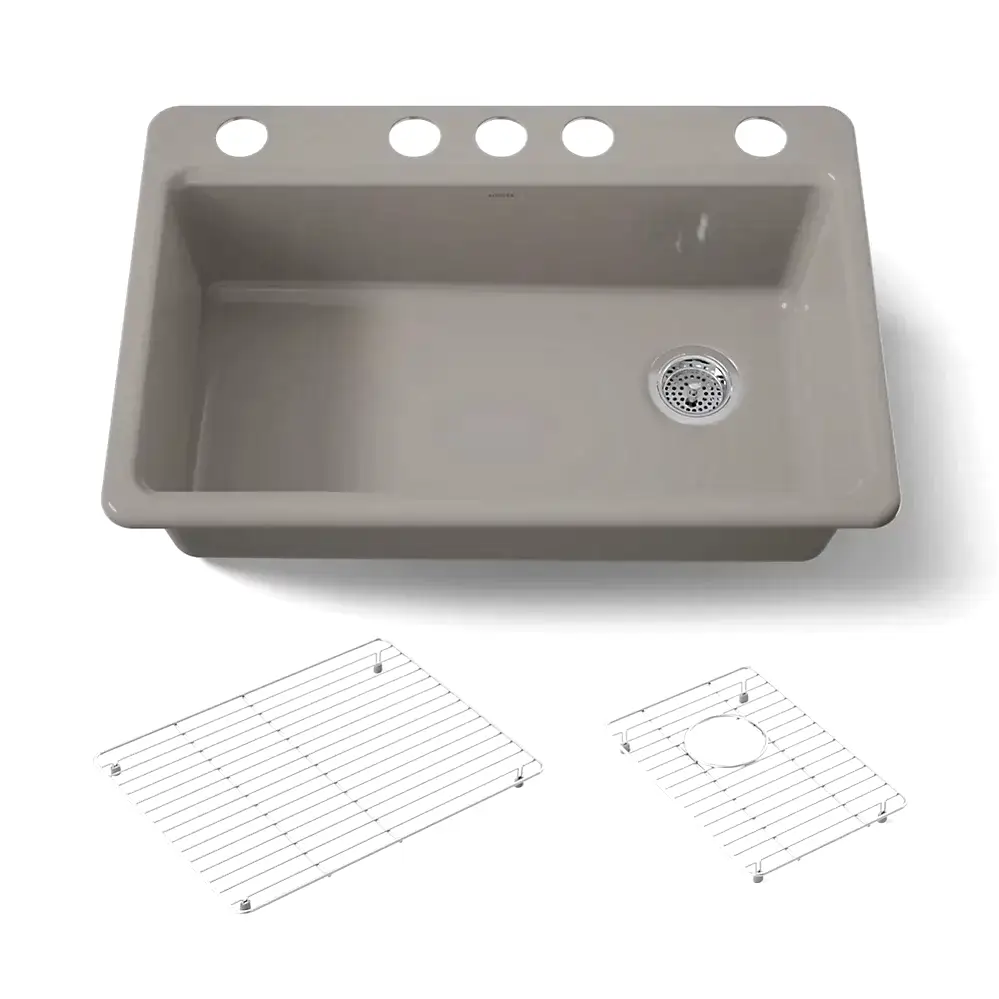 Kohler 5871-5UA1-TRF Riverby Sink Single Uc 5U-Hole