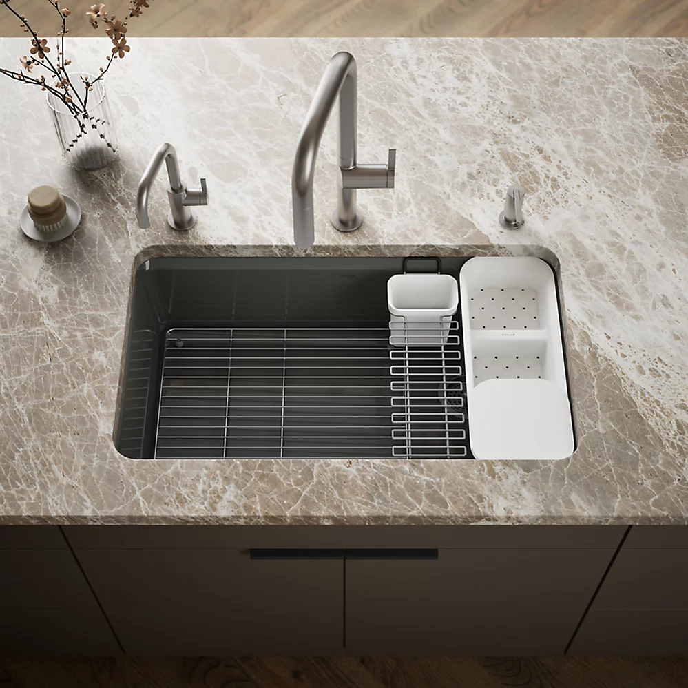 Kohler 5871-5UA3-58 Riverby Sink, Single, Uc, 5U-Hole