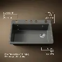 Kohler 5871-5UA3-58 Riverby Sink, Single, Uc, 5U-Hole