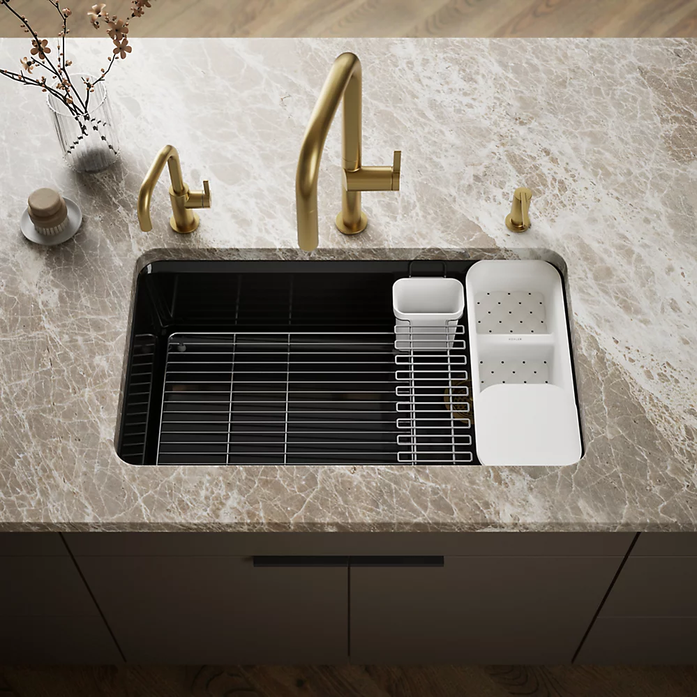 Kohler 5871-5UA3-7 Riverby Sink, Single, Uc, 5U-Hole