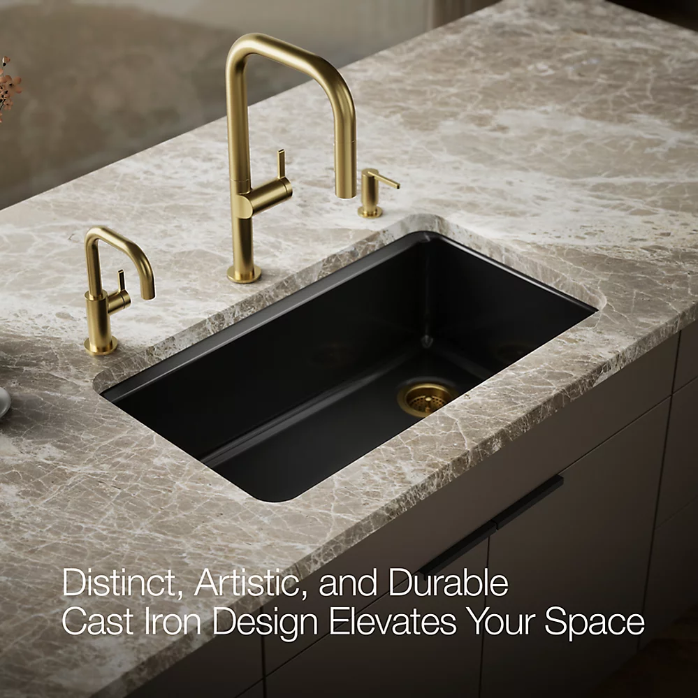 Kohler 5871-5UA3-7 Riverby Sink, Single, Uc, 5U-Hole