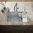 Kohler 5871-5UA3-95 Riverby Sink, Single, Uc, 5U-Hole