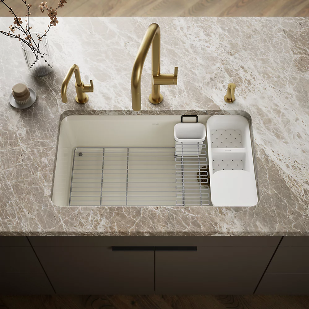 Kohler 5871-5UA3-96 Riverby Sink, Single, Uc, 5U-Hole
