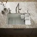 Kohler 5871-5UA3-FF Riverby Sink, Single, Uc, 5U-Hole