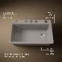 Kohler 5871-5UA3-TRF Riverby Sink Single Uc 5U-Hole