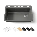 Kohler 5871-5UPC-58 Riverby Sink Single Uc 5U-Hole