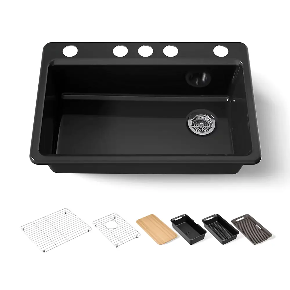 Kohler 5871-5UPC-7 Riverby Sink Single Uc 5U-Hole