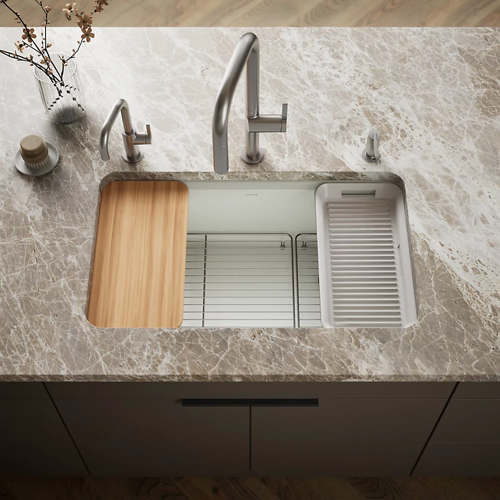 Kohler 5871-5UPC-FF Riverby Sink Single Uc 5U-Hole