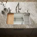 Kohler 5871-5UPC-FF Riverby Sink Single Uc 5U-Hole