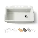 Kohler 5871-5UPC-NY Riverby Sink Single Uc 5U-Hole