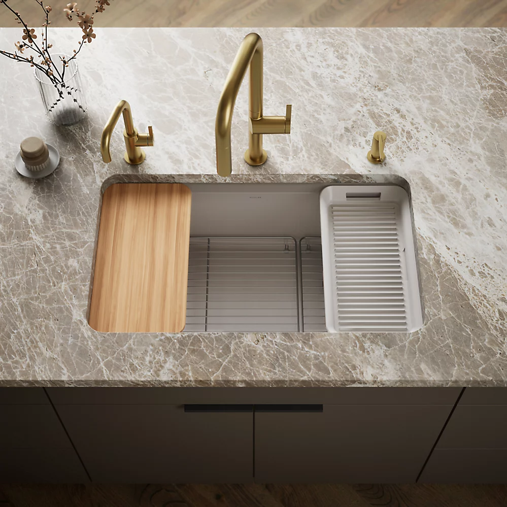 Kohler 5871-5UPC-TRF Riverby Sink Single Uc 5U-Hole