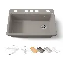 Kohler 5871-5UPC-TRF Riverby Sink Single Uc 5U-Hole