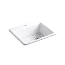 Kohler 5872-1A1-0 Riverby Sink, Single, Sr, 1-Hole