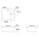 Kohler 5872-1A1-96 Riverby Sink, Single, Sr, 1-Hole