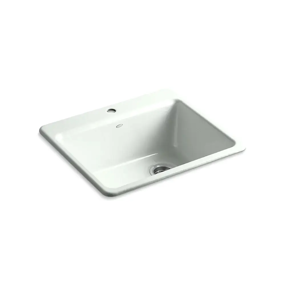 Kohler 5872-1A1-FF Riverby Sink, Single, Sr, 1-Hole