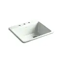 Kohler 5872-3A1-FF Riverby Sink, Single, Sr, 3-Hole