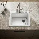 Kohler 5872-4A1-0 Riverby Sink, Single, Sr, 4-Hole