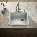 Kohler 5872-4A1-95 Riverby Sink, Single, Sr, 4-Hole