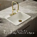 Kohler 5872-4A1-96 Riverby Sink, Single, Sr, 4-Hole
