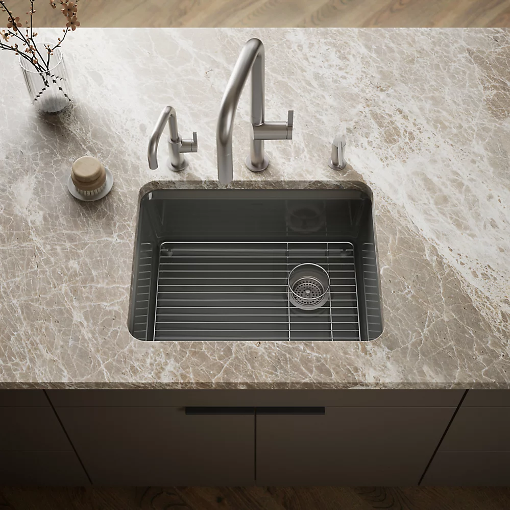 Kohler 5872-5UA1-58 Riverby Sink, Single, Uc, 5U-Hole
