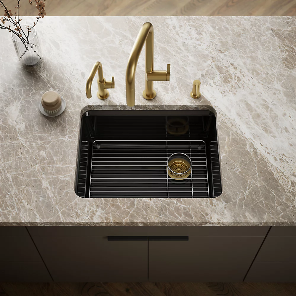 Kohler 5872-5UA1-7 Riverby Sink, Single, Uc, 5U-Hole