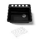 Kohler 5872-5UA1-7 Riverby Sink, Single, Uc, 5U-Hole