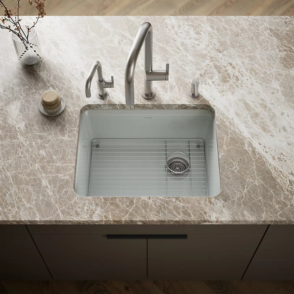 Kohler 5872-5UA1-95 Riverby Sink, Single, Uc, 5U-Hole