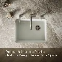 Kohler 5872-5UA1-FF Riverby Sink, Single, Uc, 5U-Hole