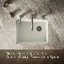 Kohler 5872-5UA1-NY Riverby Sink, Single, Uc, 5U-Hole