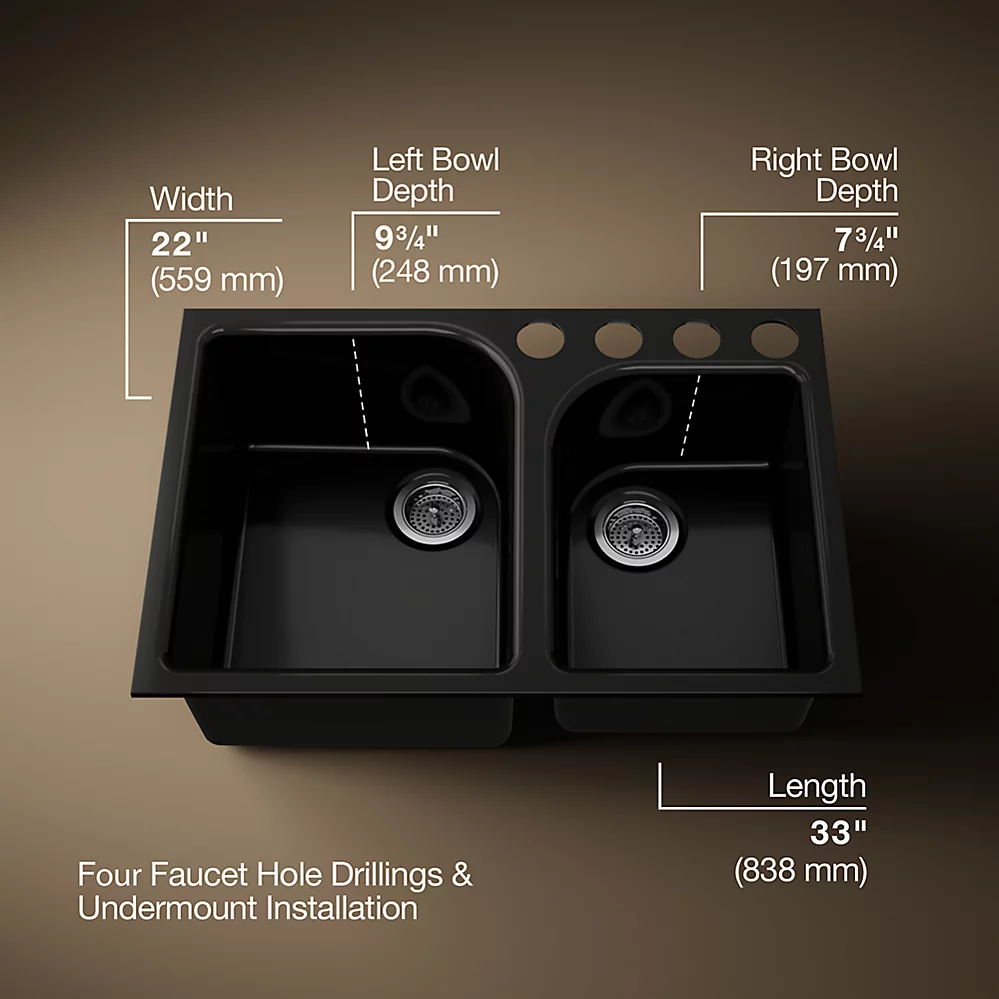 Kohler 5931-4U-7 Executive Chef Uc Sink