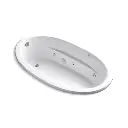 Kohler 1164-W1-0 Sunward 72" x 42" Drop-in Whirlpool Heated Bath White