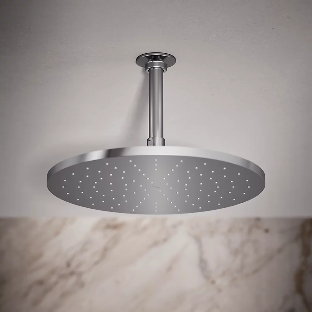 Kohler 13690-CP Contemporary Round 12 Rainhead With Katalyst Air-Induction Spray 2.5 GPM 