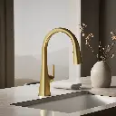 Kohler 22062-2MB Graze Pull Down Kitchen Sink Faucet Vibrant Brushed Modern Brass