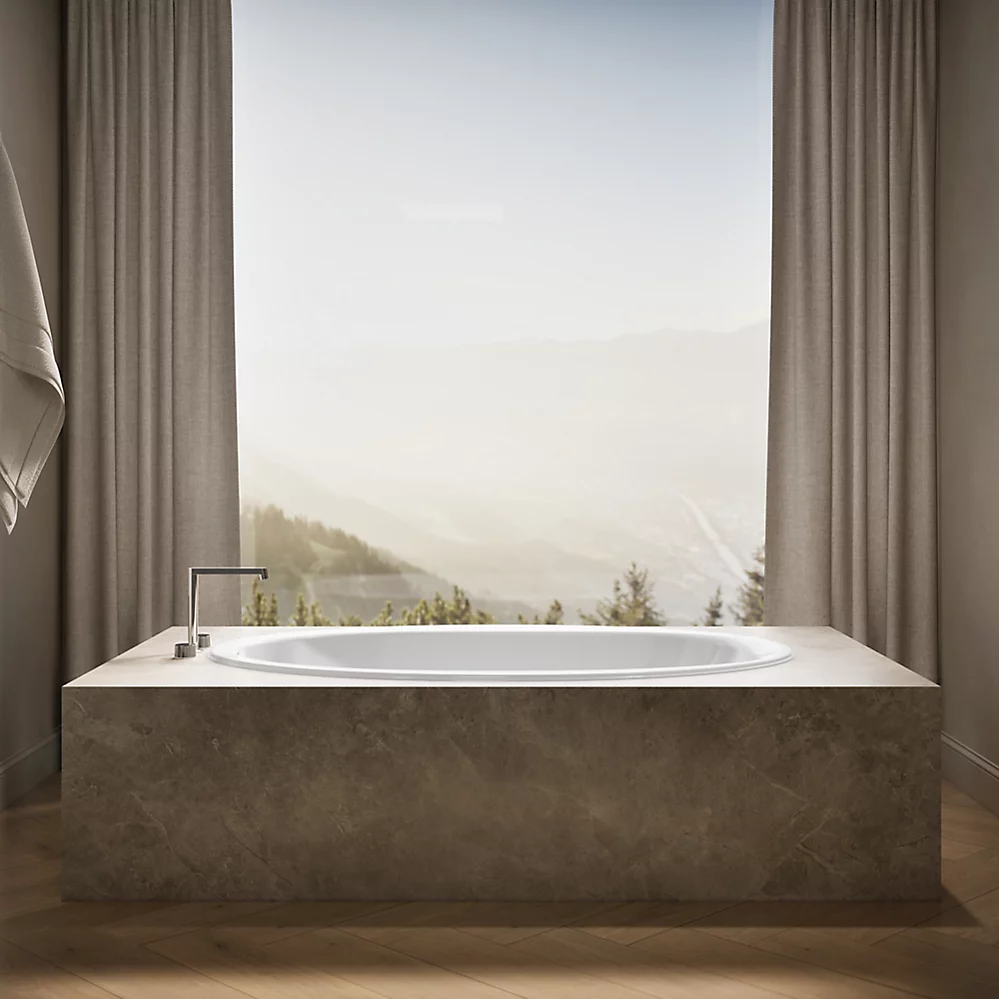 Kohler 6346-0 Sunward 66X42 Oval Bath, Drop-In