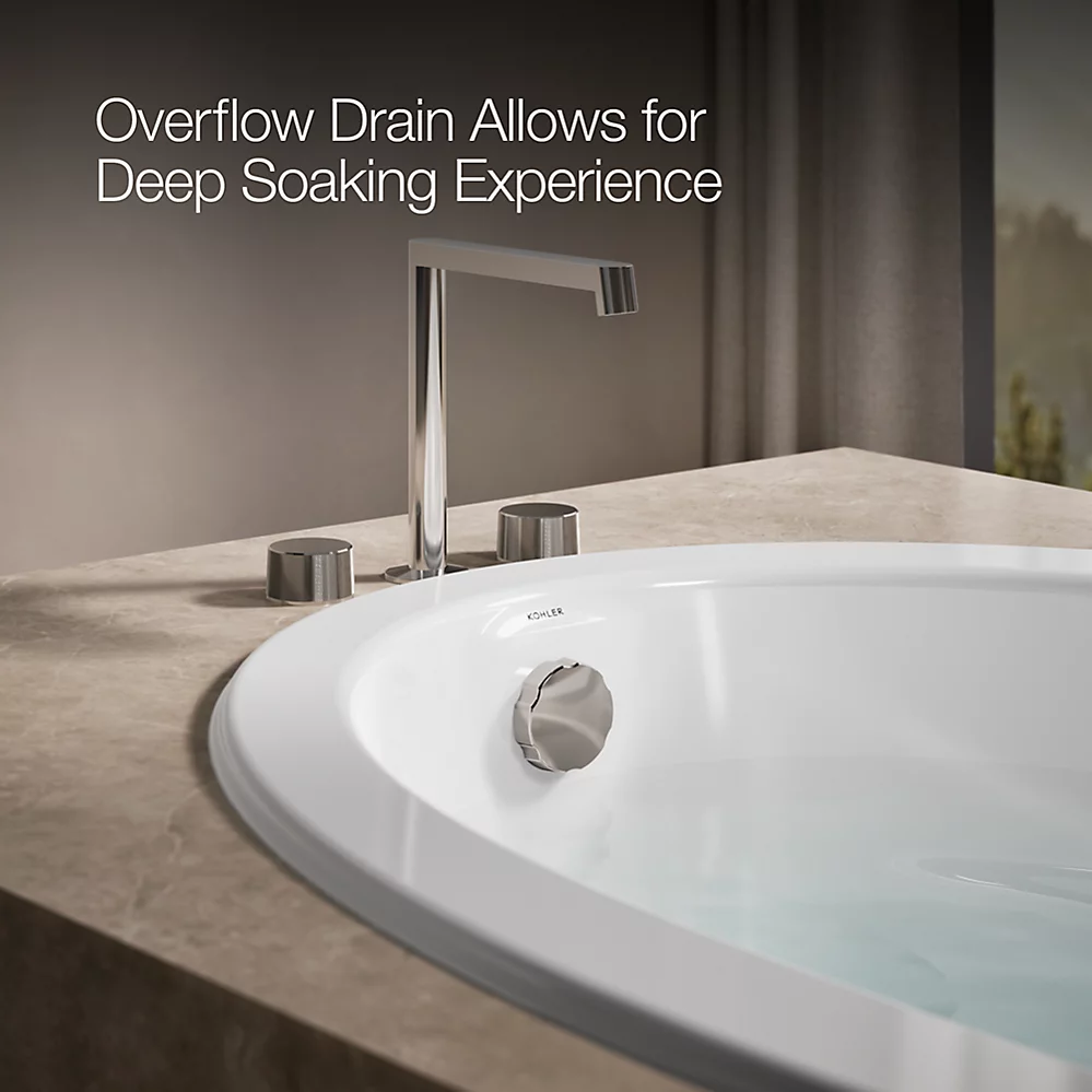 Kohler 6346-0 Sunward 66X42 Oval Bath, Drop-In