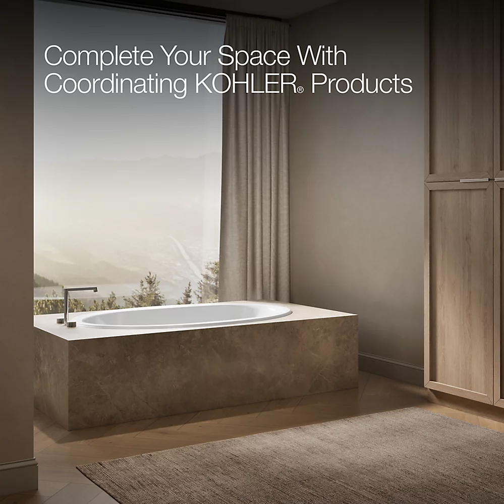 Kohler 6346-0 Sunward 66X42 Oval Bath, Drop-In