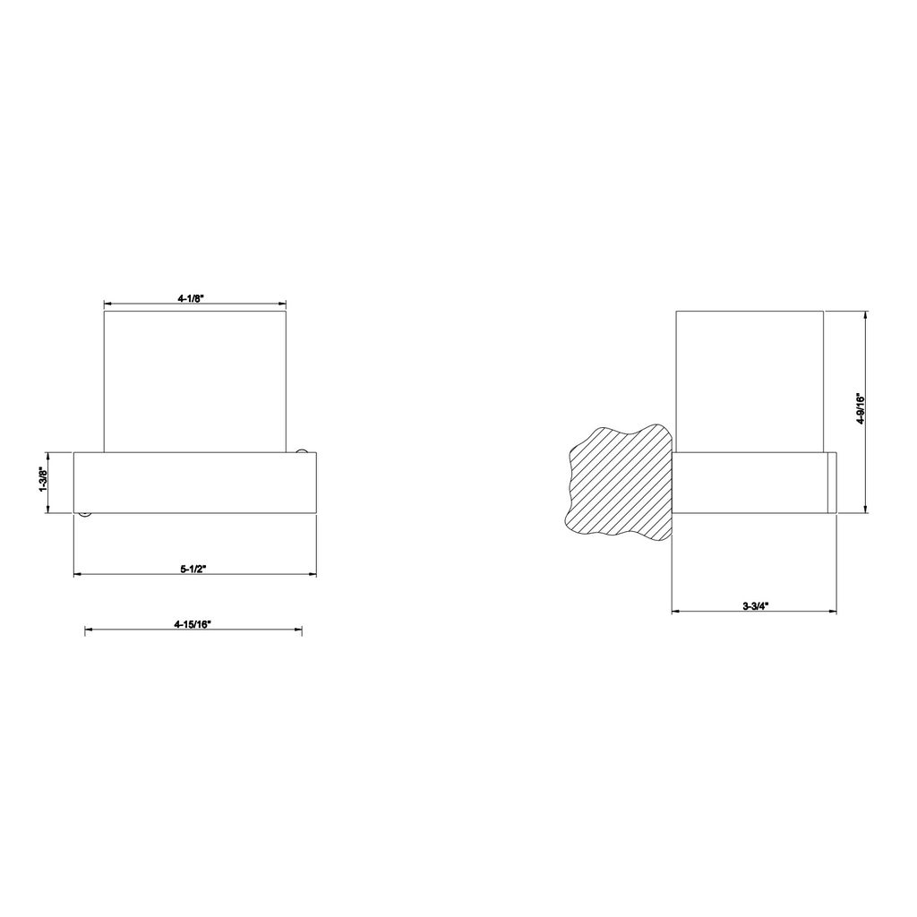 Gessi 20807 Rettangolo Wall Mounted Holder White Neolyte 2
