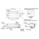 Kohler 6347-GHW-96 Sunward Heated Bbm Bask Bath, 66