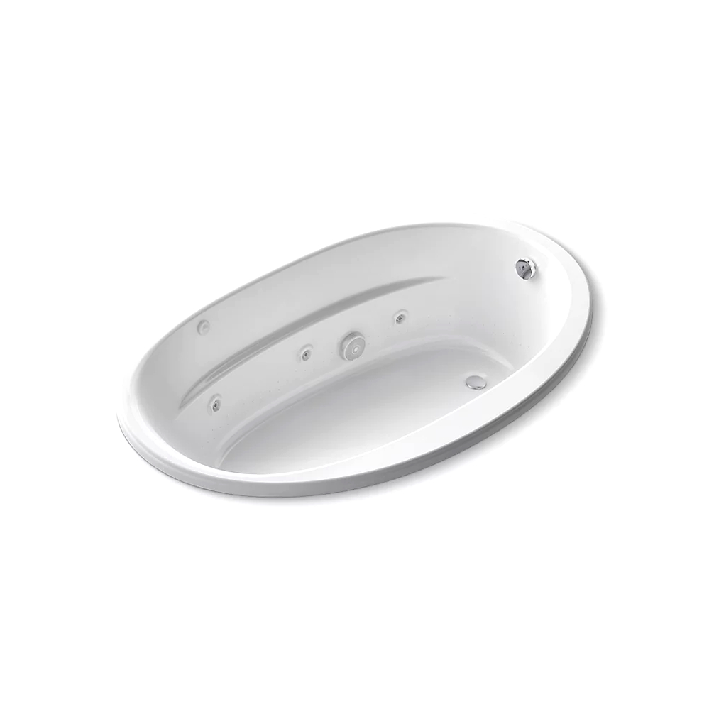 Kohler 6347-W1-0 Sunward 66X42 Oval Flexjet W/P W/Bask