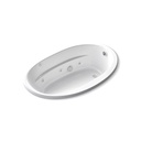 Kohler 6347-W1-0 Sunward 66X42 Oval Flexjet W/P W/Bask