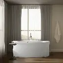 Kohler 6368-W1-0 Sunstruck Fs Bask Bath W/Strght Apron