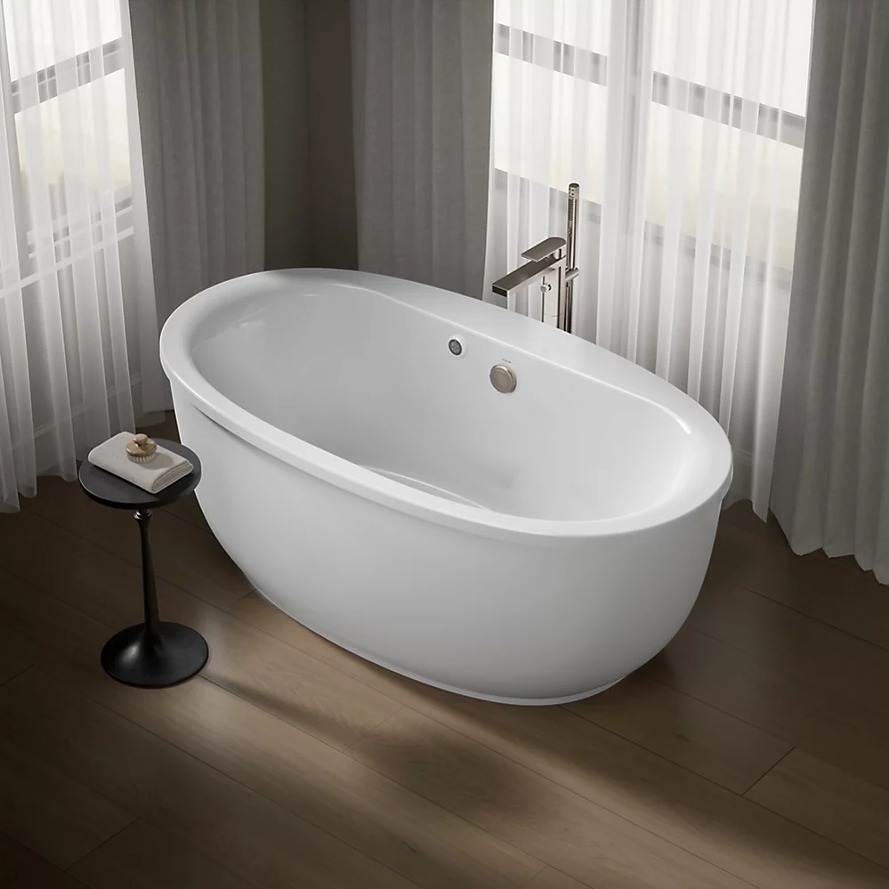 Kohler 6369-W1-0 Sunstruck Fs Bask Bath W/Fluted Apron